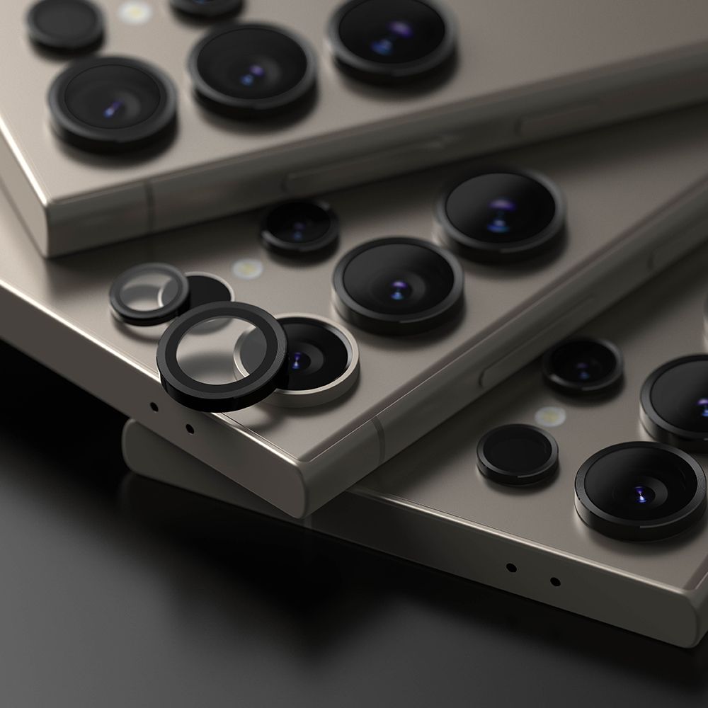 Ringke Samsung Galaxy S24 Ultra Lens Frame Glass Αντιχαρακτικό Γυαλί για την Κάμερα - Black