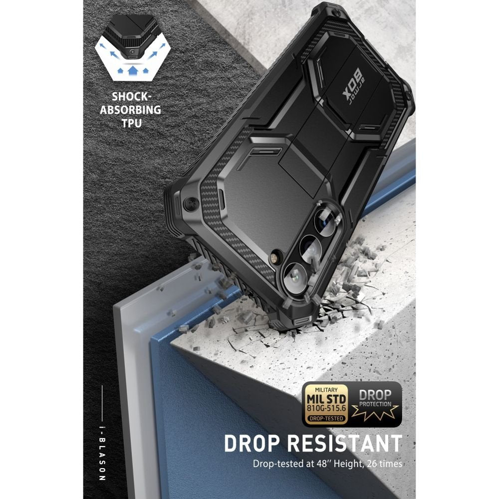 Supcase Samsung Galaxy S23+ Armorbox 2 Σκληρή Θήκη με Προστασία Οθόνης και Stand - Black