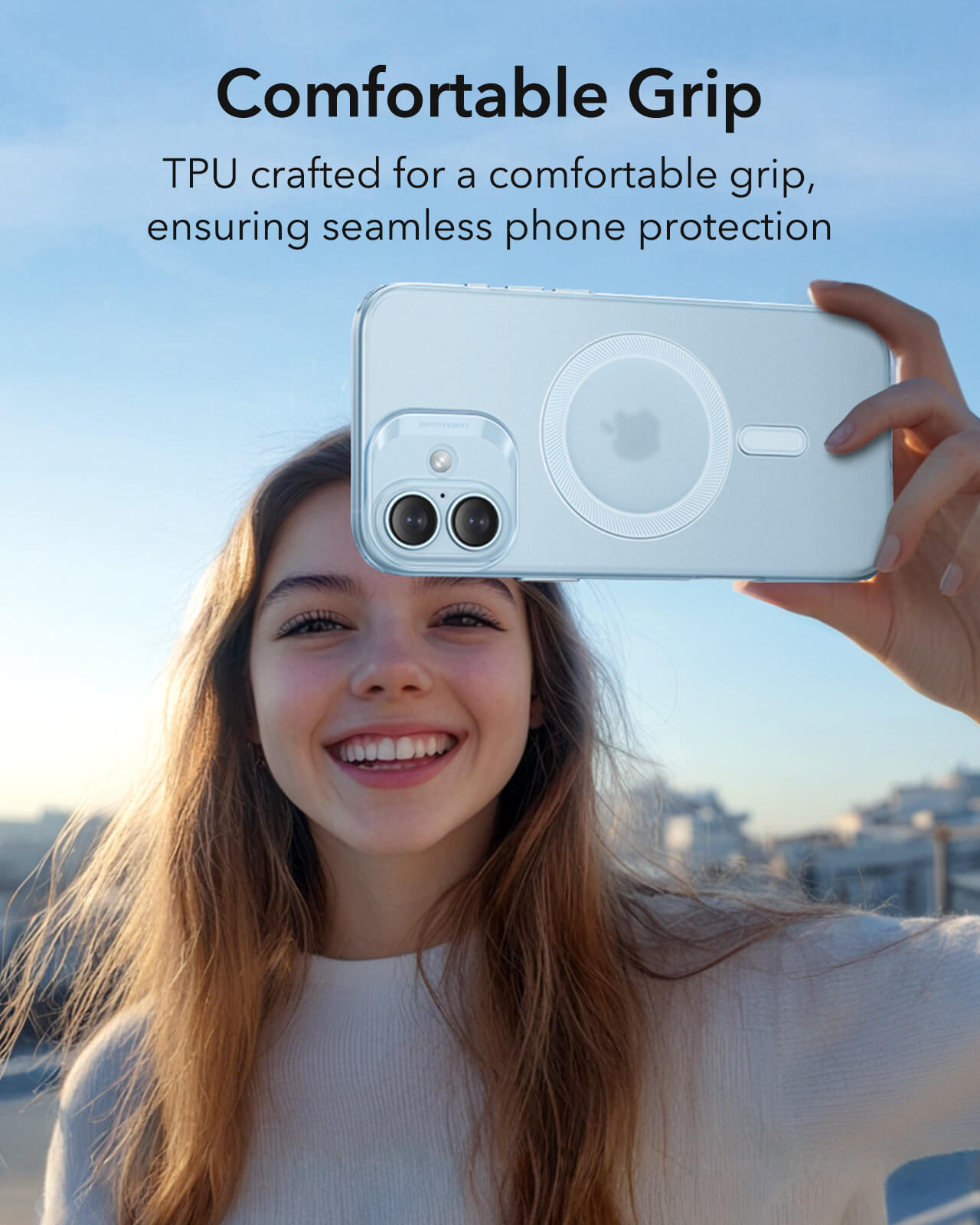 ESR iPhone 16 Zero HaloLock Λεπτή Θήκη Σιλικόνης με MagSafe - Frosted Blue - likebrands.gr