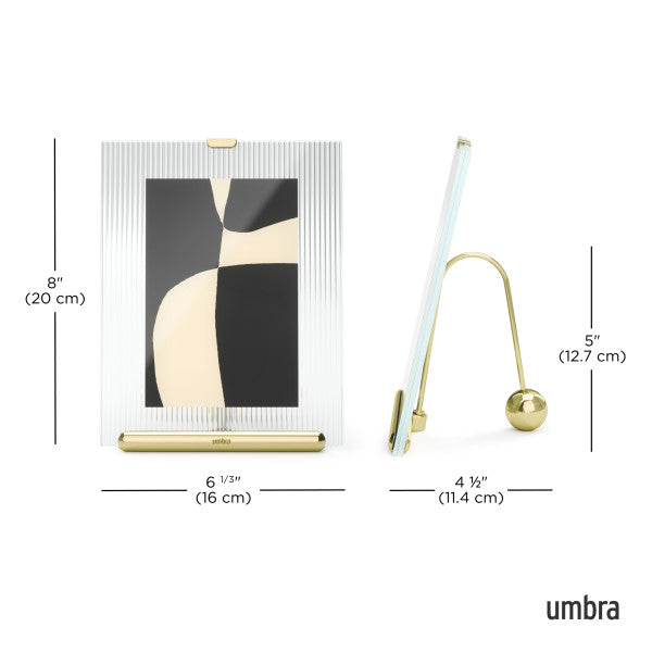 Umbra Flute Κορνίζα για Φωτογραφίες - 10 x 15 cm - Brass