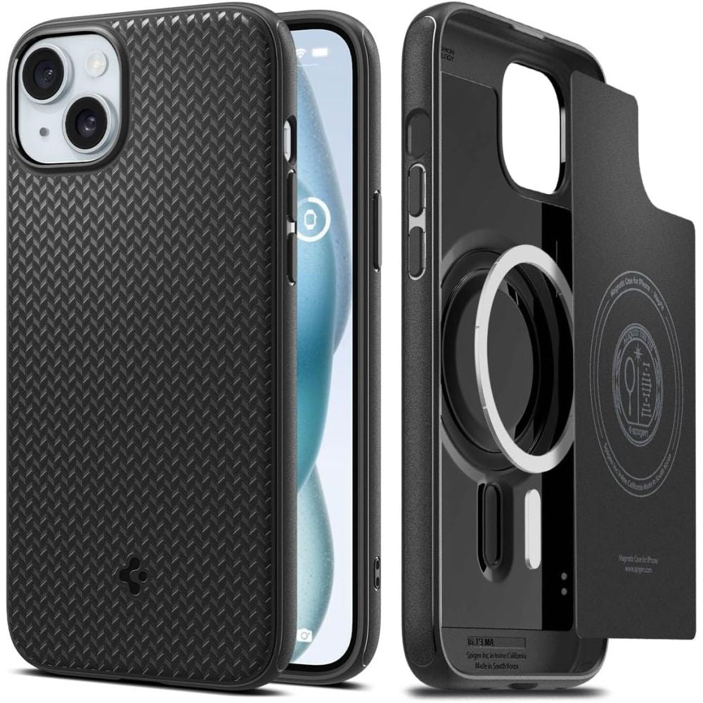 Spigen iPhone 15 Mag Armor Θήκη Σιλικόνης TPU με MagSafe - Matte Black
