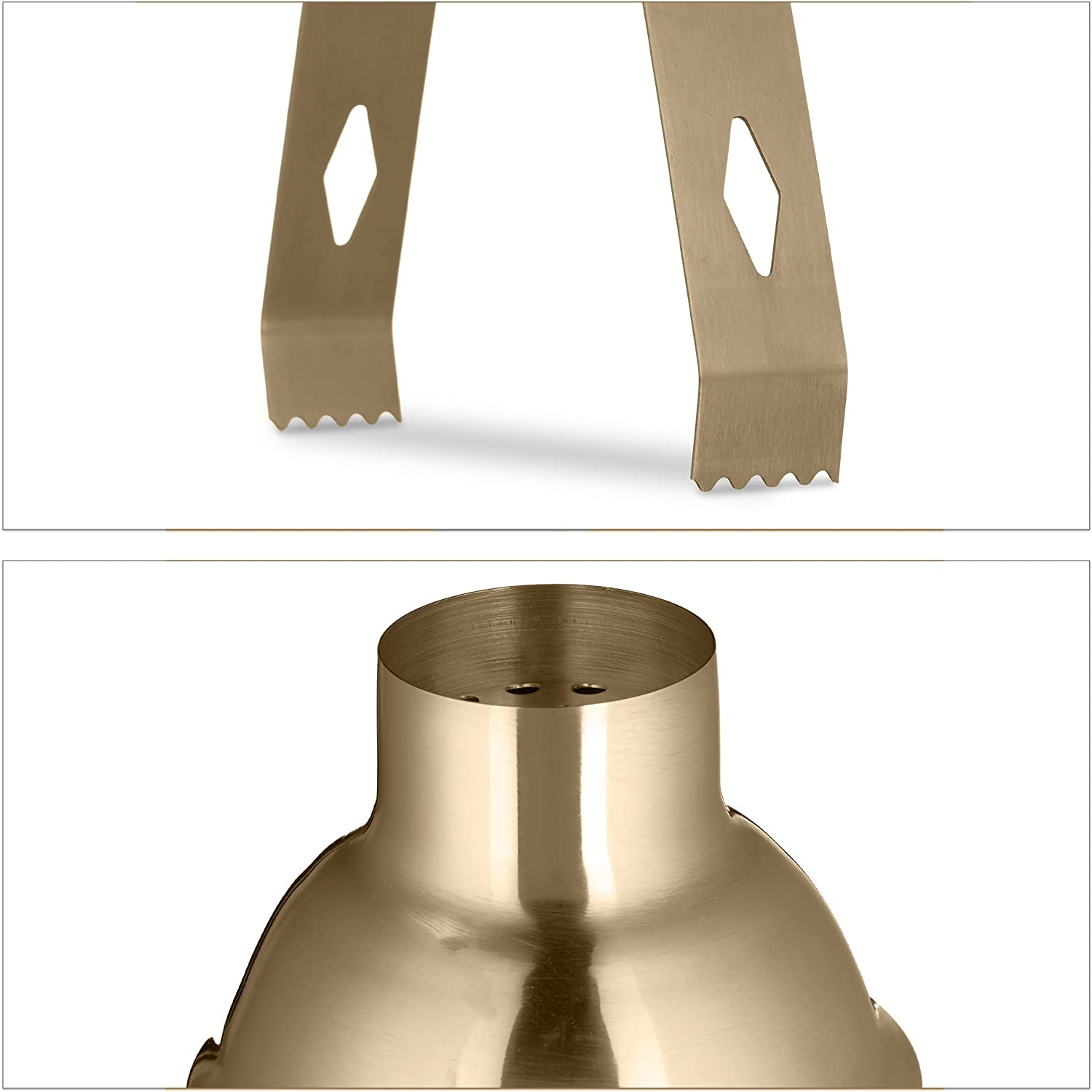 Relaxdays Σετ Κοκτέιλ 5 Τεμαχίων από Ανοξείδωτο Ατσάλι - Gold - 4052025983260