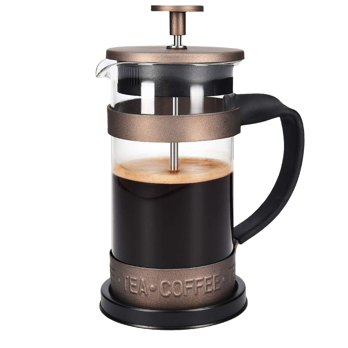 Navaris French Press Coffee Maker Γαλλική Καφετιέρα - Brown - 46547.01.01