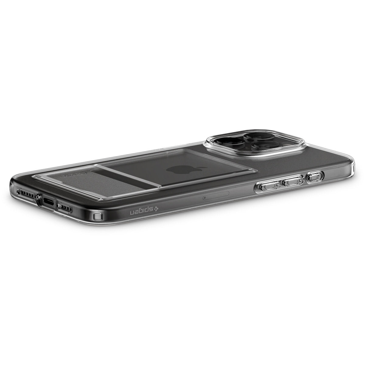 Spigen iPhone 15 Pro Max Crystal Slot Θήκη Σιλικόνης με Υποδοχή για Κάρτα - Crystal Clear