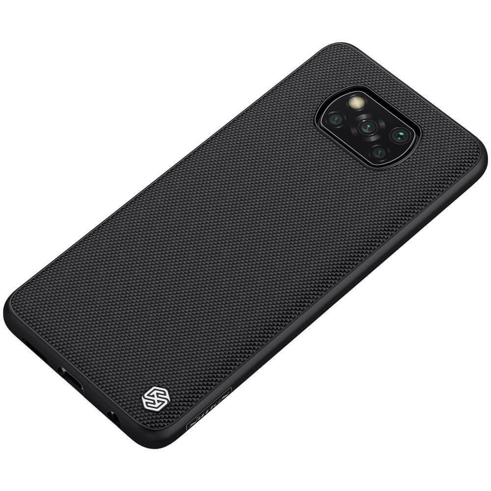 Nillkin Xiaomi Poco X3 NFC / X3 Pro Textured Case Σκληρή Θήκη με Πλαίσιο Σιλικόνης - Black