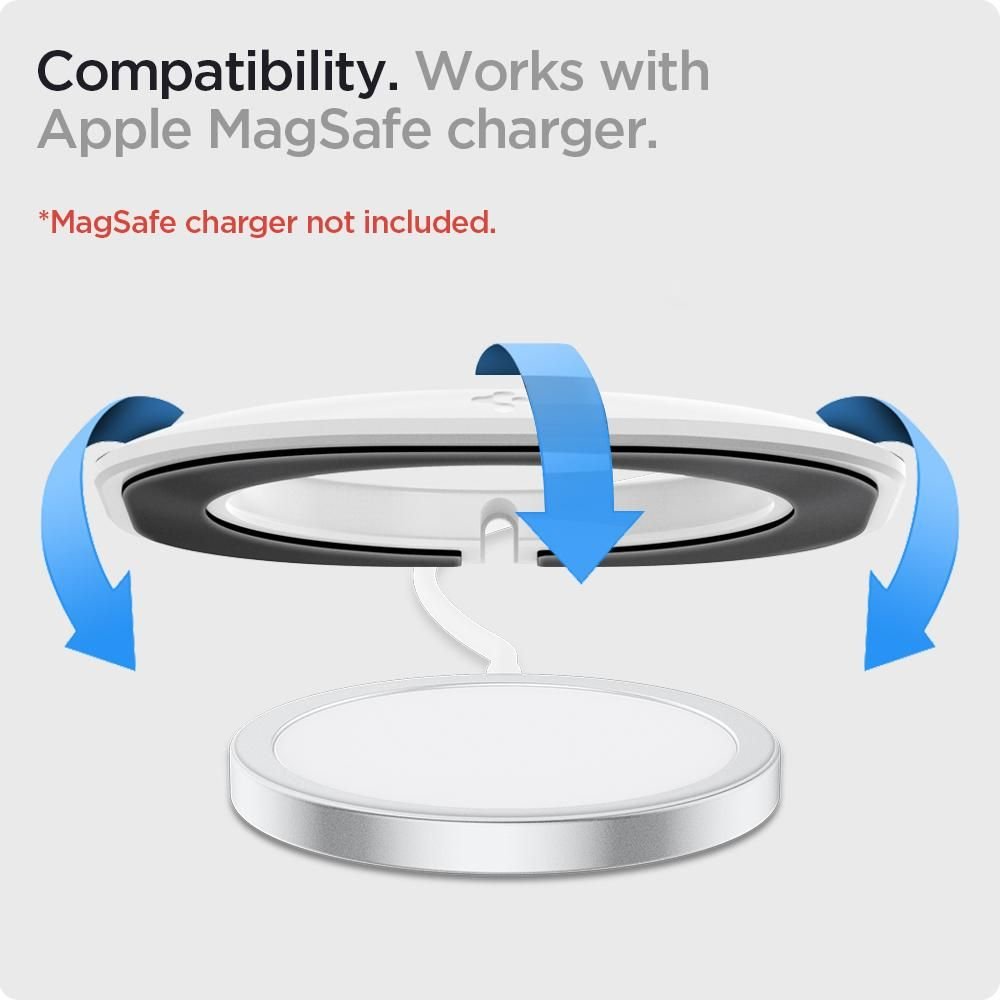 Spigen MagFit Pad Βάση Στήριξης για Φορτιστή MagSafe - Black
