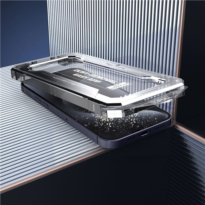 Mobile Origin iPhone 16 Pro Yellow Screen Guard 9H Full Screen Αντιχαρακτικό Γυαλί Οθόνης με Πλαίσιο Τοποθέτησης - Black