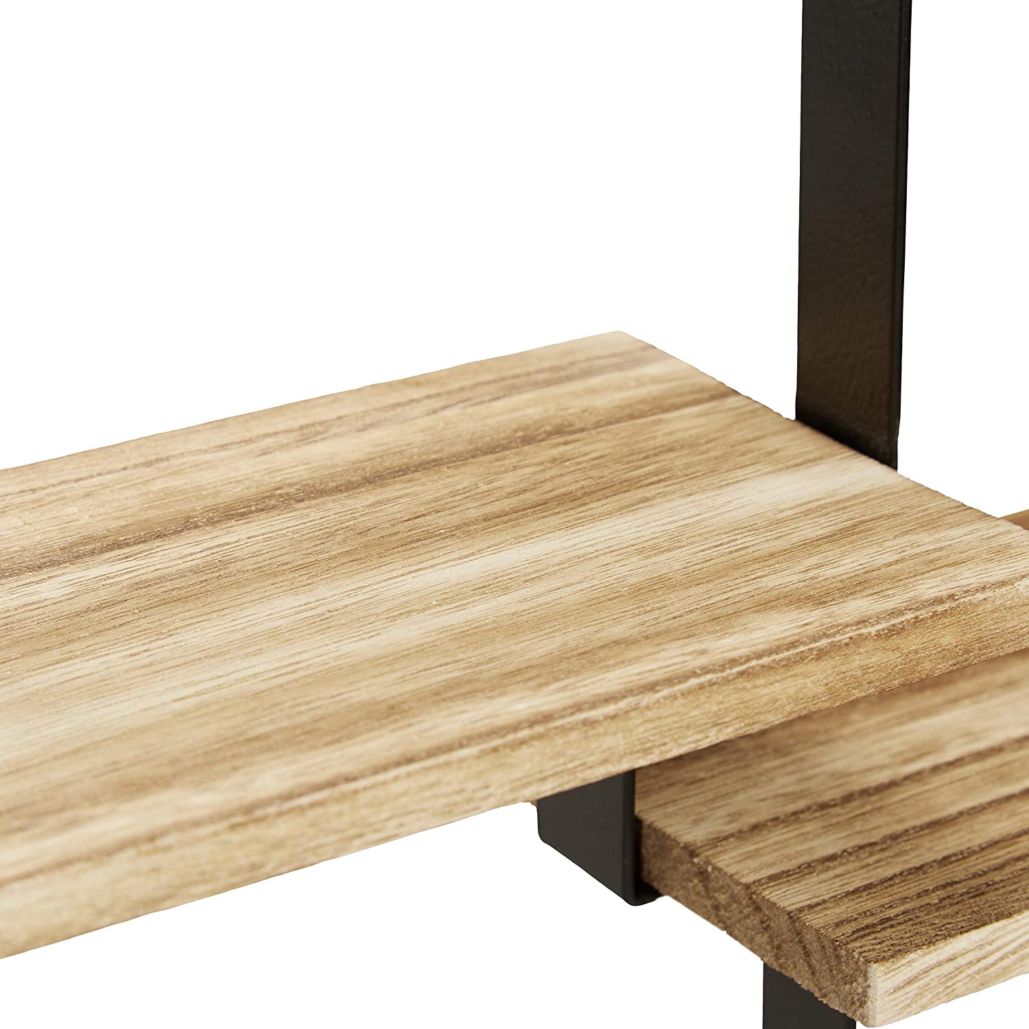 Relaxdays Διακοσμητικό Ράφι Τοίχου με 4 Διαμερίσματα σε Σχήμα Εξαγώνου - 52 x 60 x 12 cm - Natural - 4052025289294