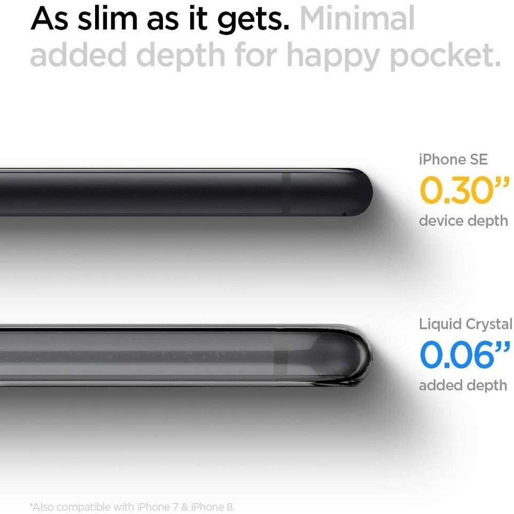 Spigen iPhone SE 2022 / SE 2020 / 7 / 8 Liquid Crystal Θήκη Σιλικόνης - Crystal Clear