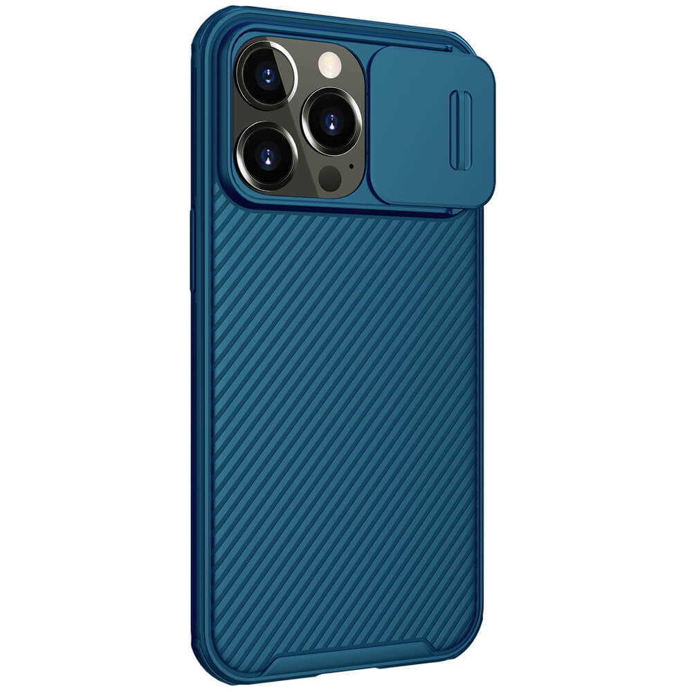 Nillkin iPhone 13 Pro CamShield Σκληρή Θήκη με Κάλυμμα για την Κάμερα - Blue