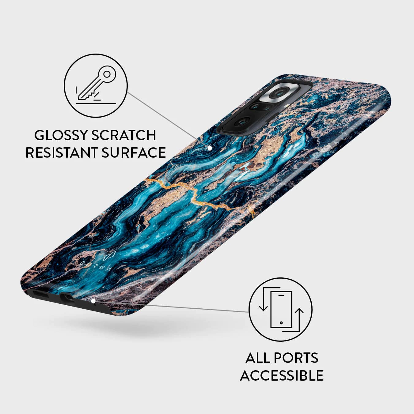 Burga Xiaomi Redmi Note 10 Pro Fashion Tough Σκληρή Θήκη - Mystic River