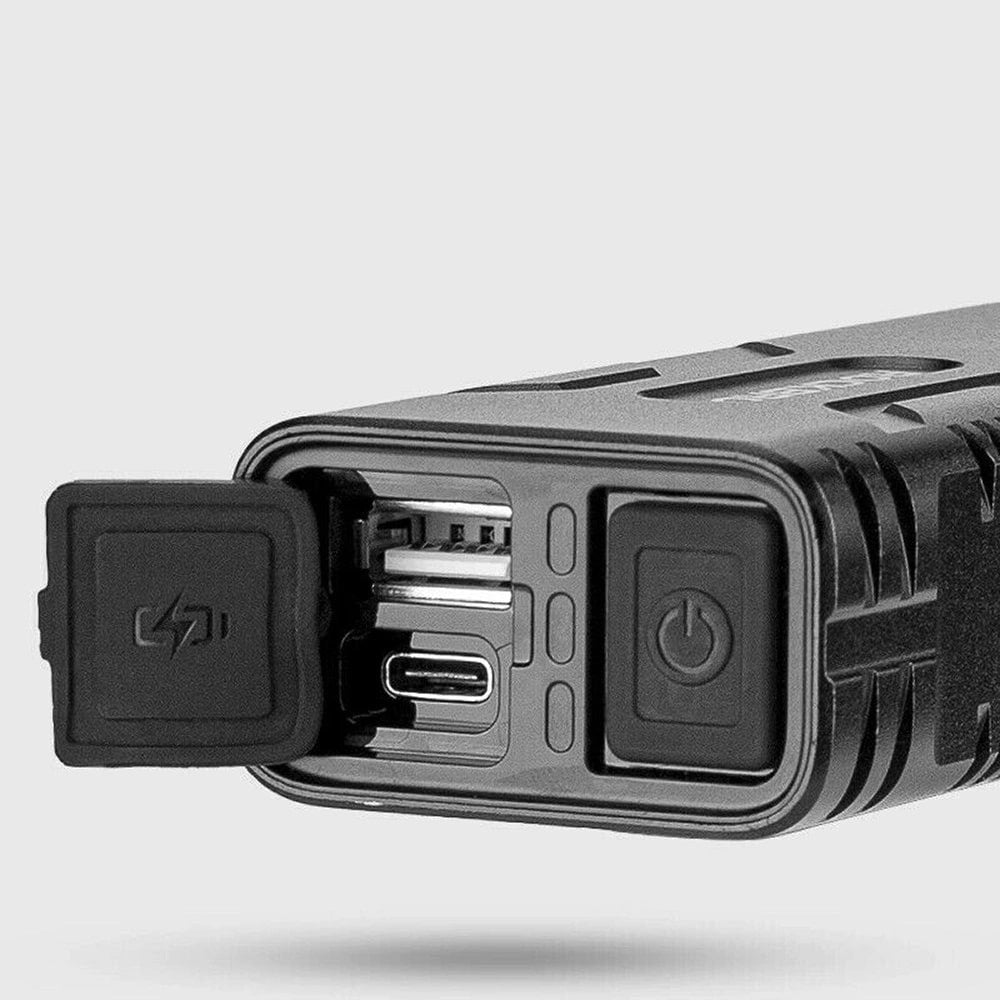 Rockbros 2431000200 Μπροστινό Φως Ποδηλάτου 850lm με Λειτουργία Powerbank και Καλώδιο Type-C to USB - Black