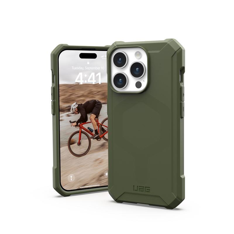 UAG iPhone 15 Pro Essential Armor MagSafe Θήκη Σιλικόνης TPU με MagSafe - Olive Drab