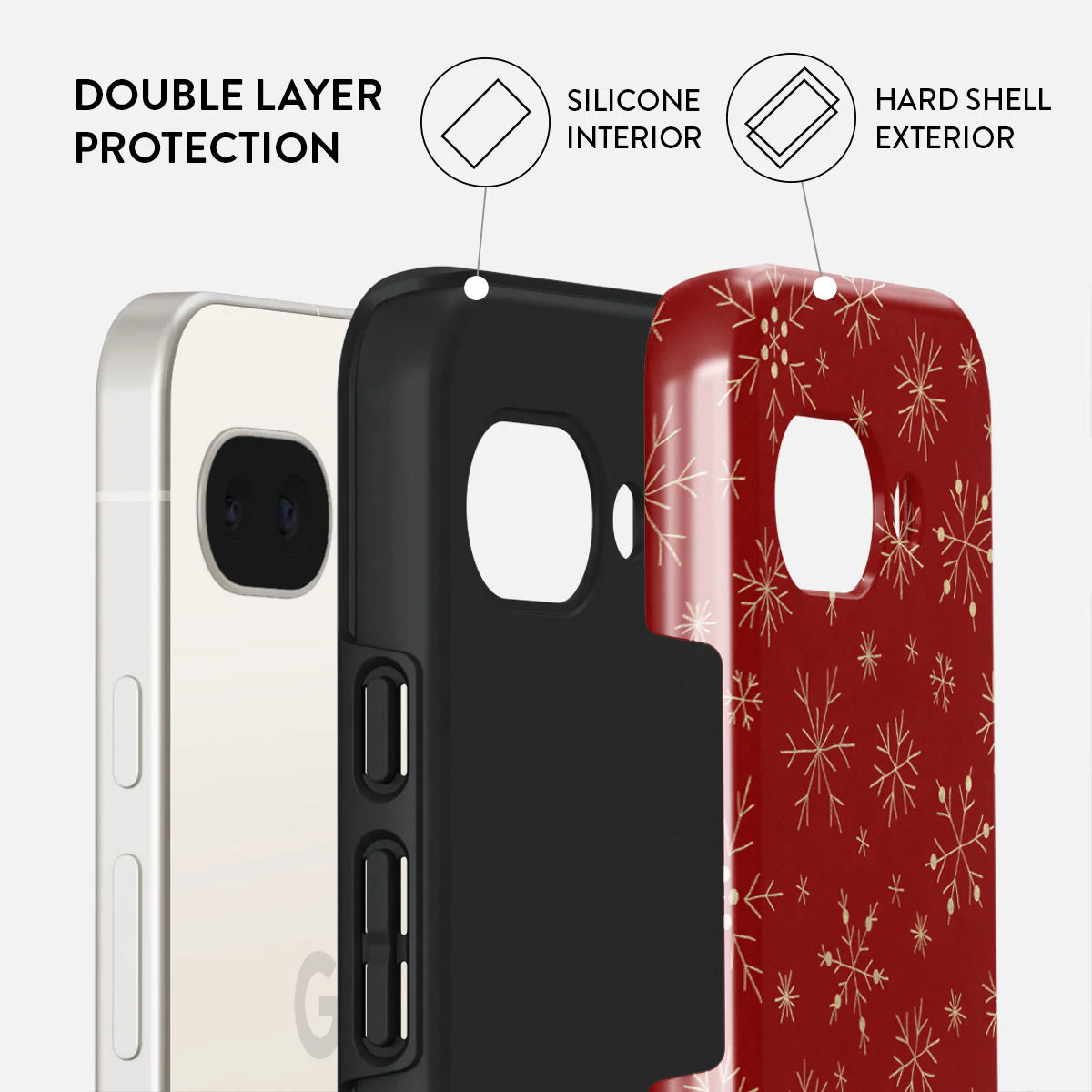 Burga iPhone 16 Pro Max Fashion Tough MagSafe Σκληρή Θήκη με MagSafe - Dear Santa Snowflake