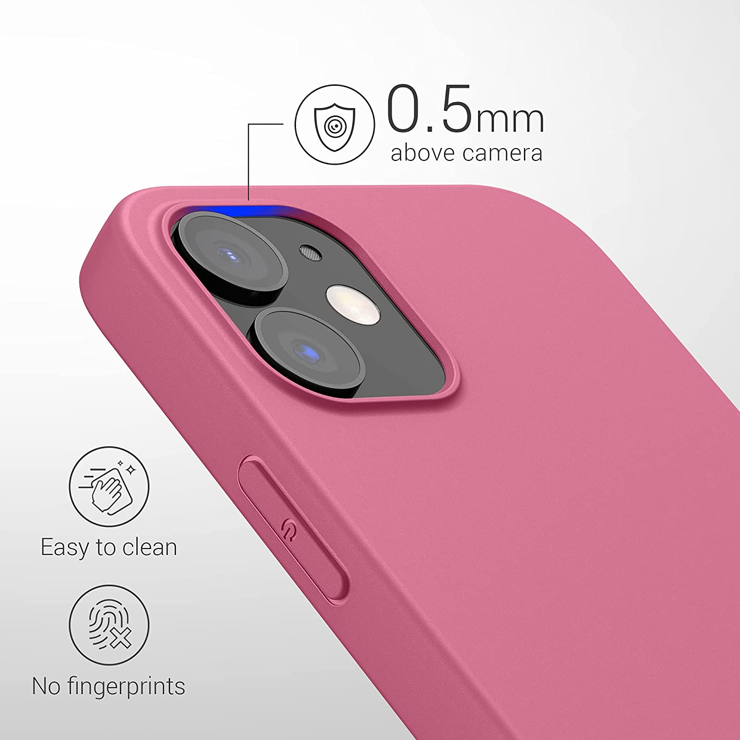 KW iPhone 12 / iPhone 12 Pro Θήκη Σιλικόνης TPU - Bubblegum Pink - 53938.212