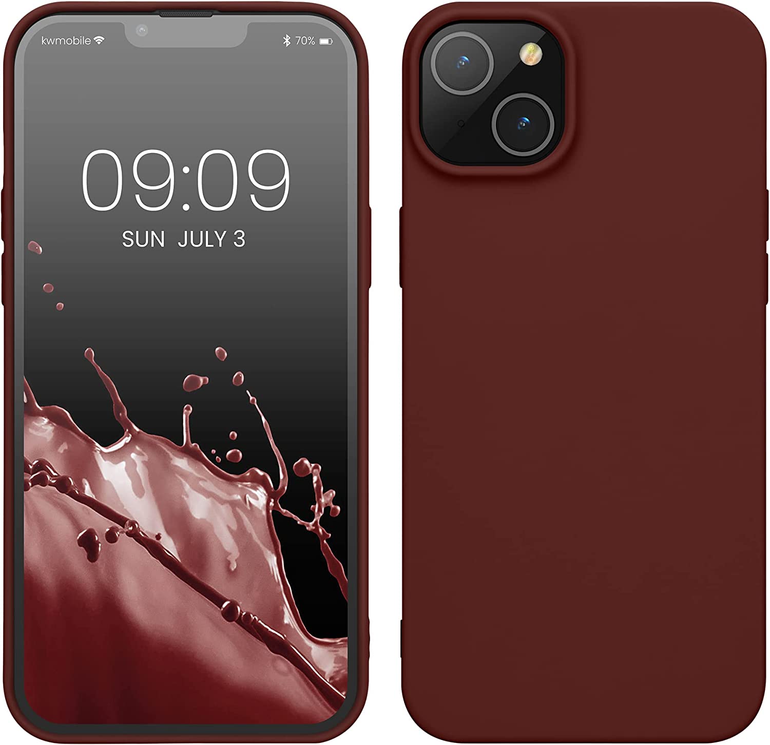 KW iPhone 14 Plus Λεπτή Θήκη Σιλικόνης TPU - Tawny Red - 59076.190