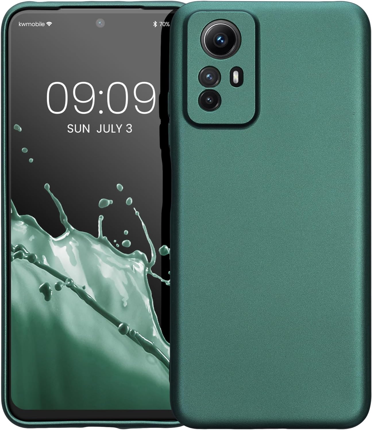 KW Xiaomi Redmi Note 12S Θήκη Σιλικόνης TPU - Metallic Petrol - 60710.14