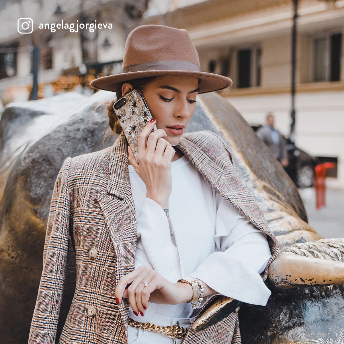 Burga Samsung Galaxy S22 Ultra Fashion Tough Σκληρή Θήκη - Honey Bee