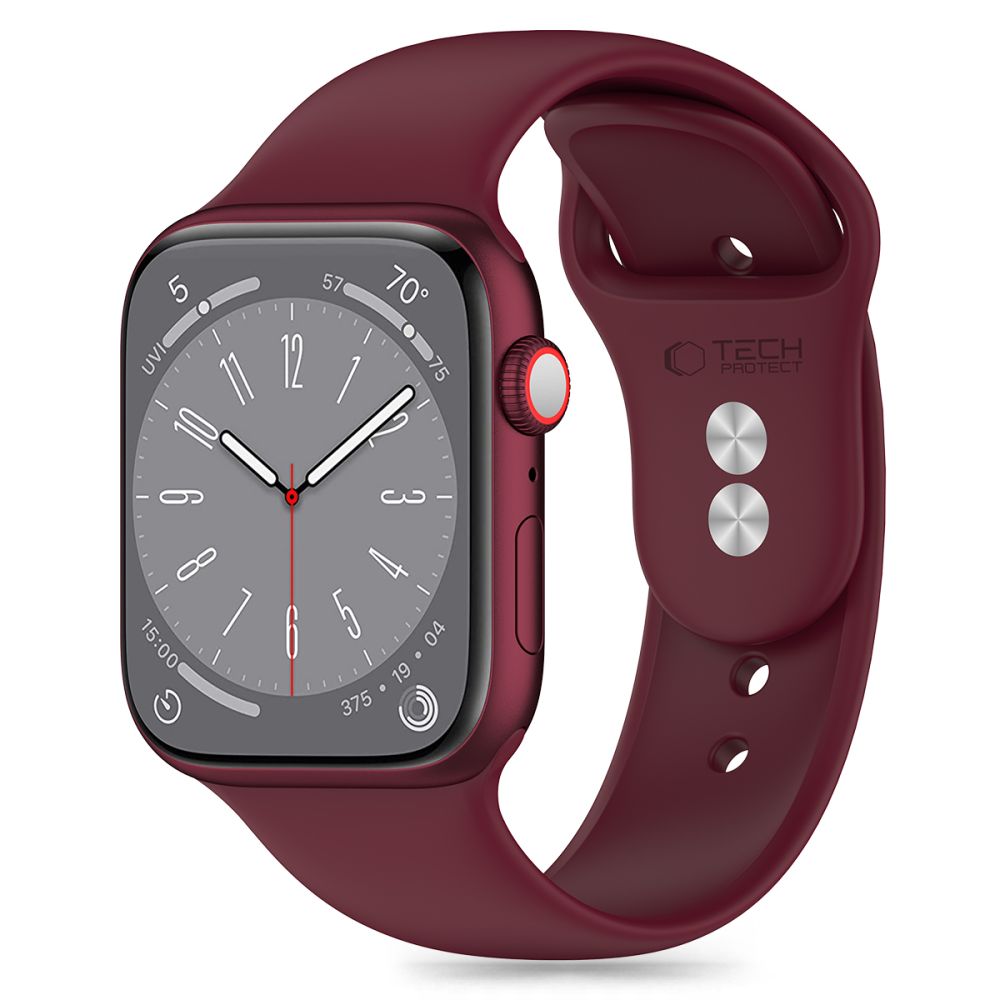 Tech-Protect Λουράκι Apple Watch 4/5/6/7/8/9/10/11 - SE (1/2/3) - ULTRA (1/2/3) - 44/45/46/49mm Silicone Σιλικόνης - Mulberry