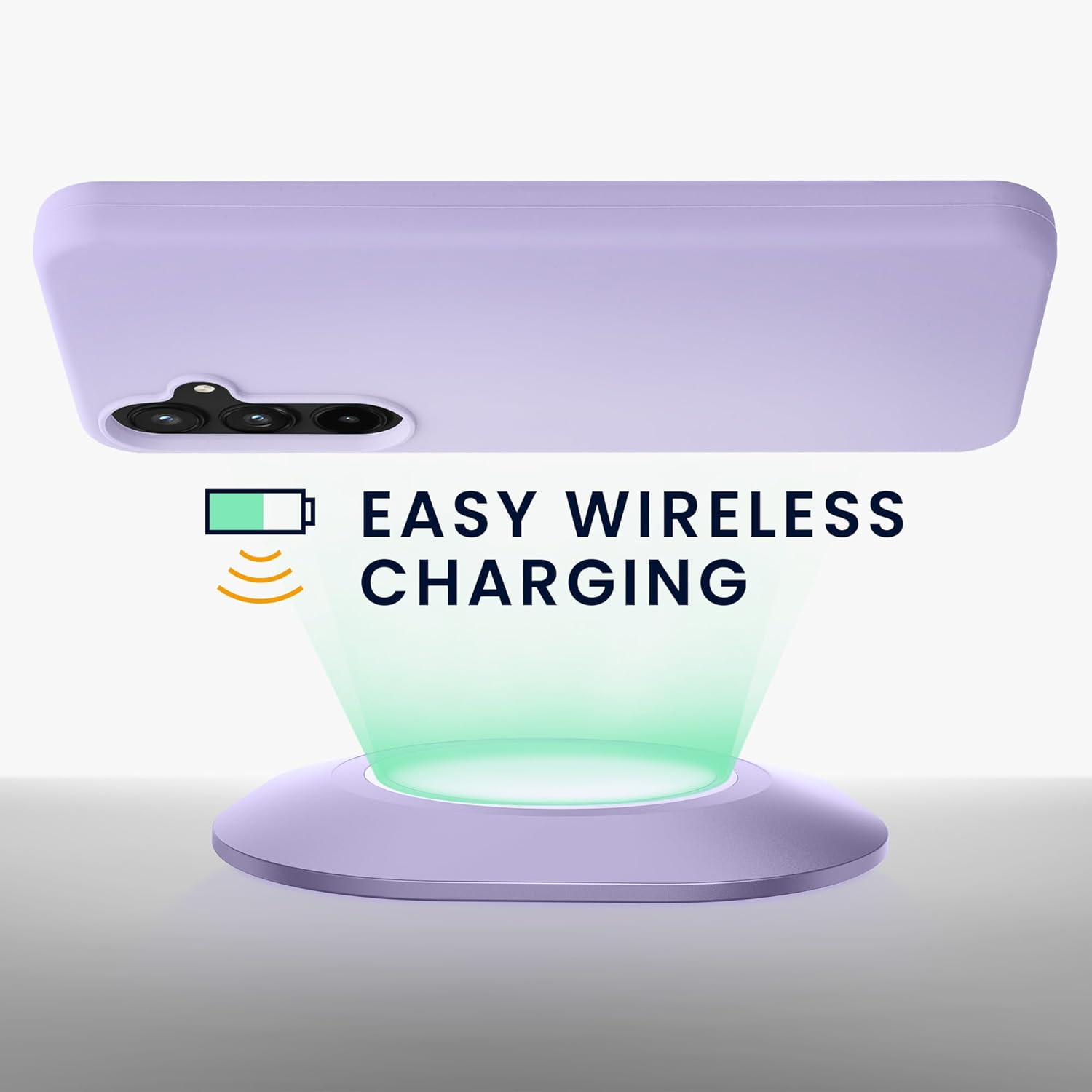 KW Samsung Galaxy A55 5G Θήκη Σιλικόνης Rubberized TPU - Lavender