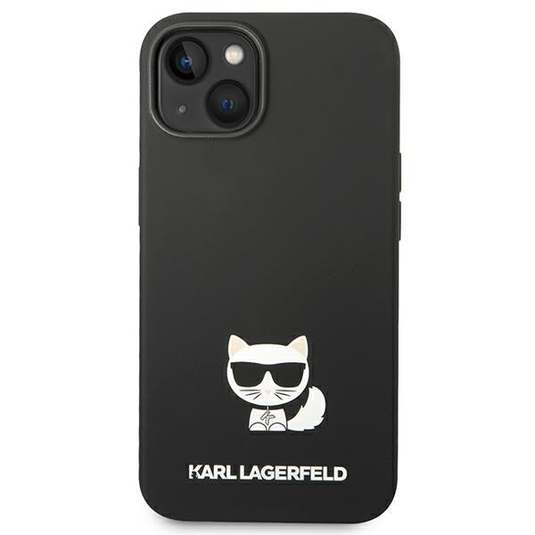 Karl Lagerfeld iPhone 14 Plus Silicone Choupette Body Θήκη Σιλικόνης - Black - KLHCP14MSLCTBK