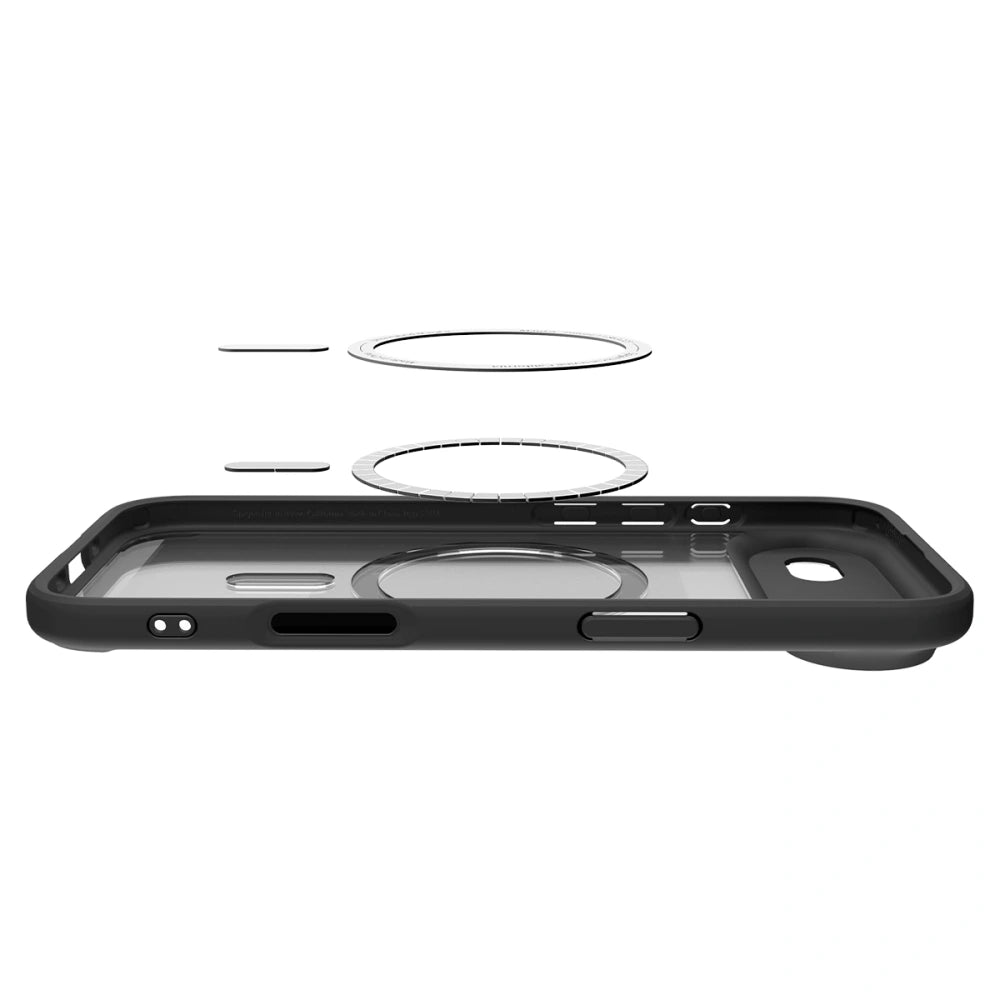 Spigen iPhone Air - Ultra Hybrid Mag - Σκληρή Θήκη με Πλαίσιο Σιλικόνης Και MagSafe - Frost Black