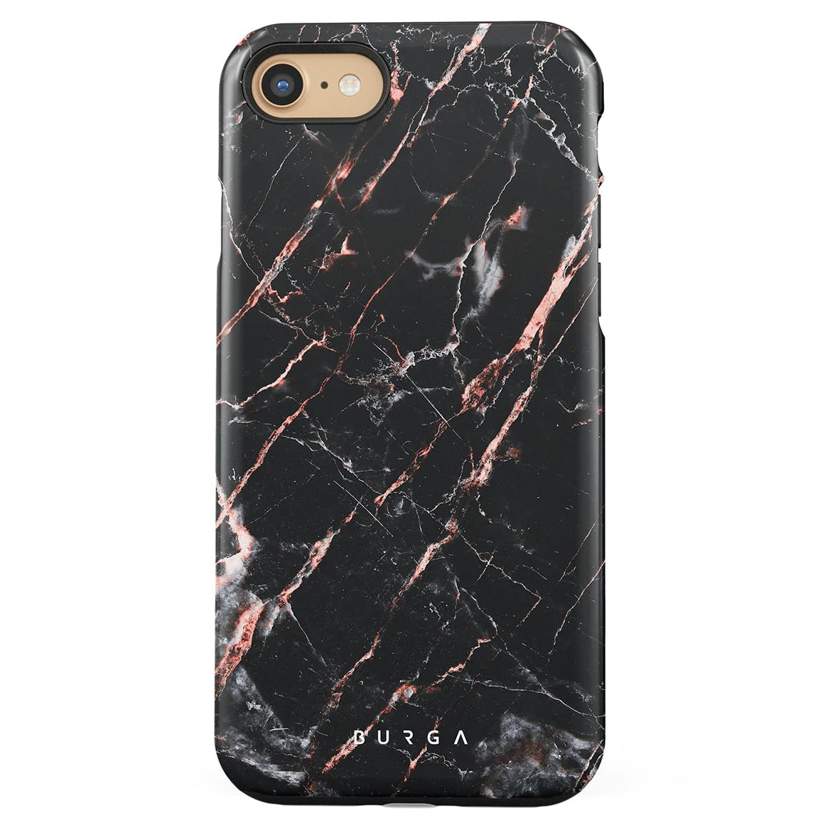 Burga iPhone SE 2022 / SE 2020 / 7 / 8 Fashion Tough Σκληρή Θήκη - Rose Gold Marble