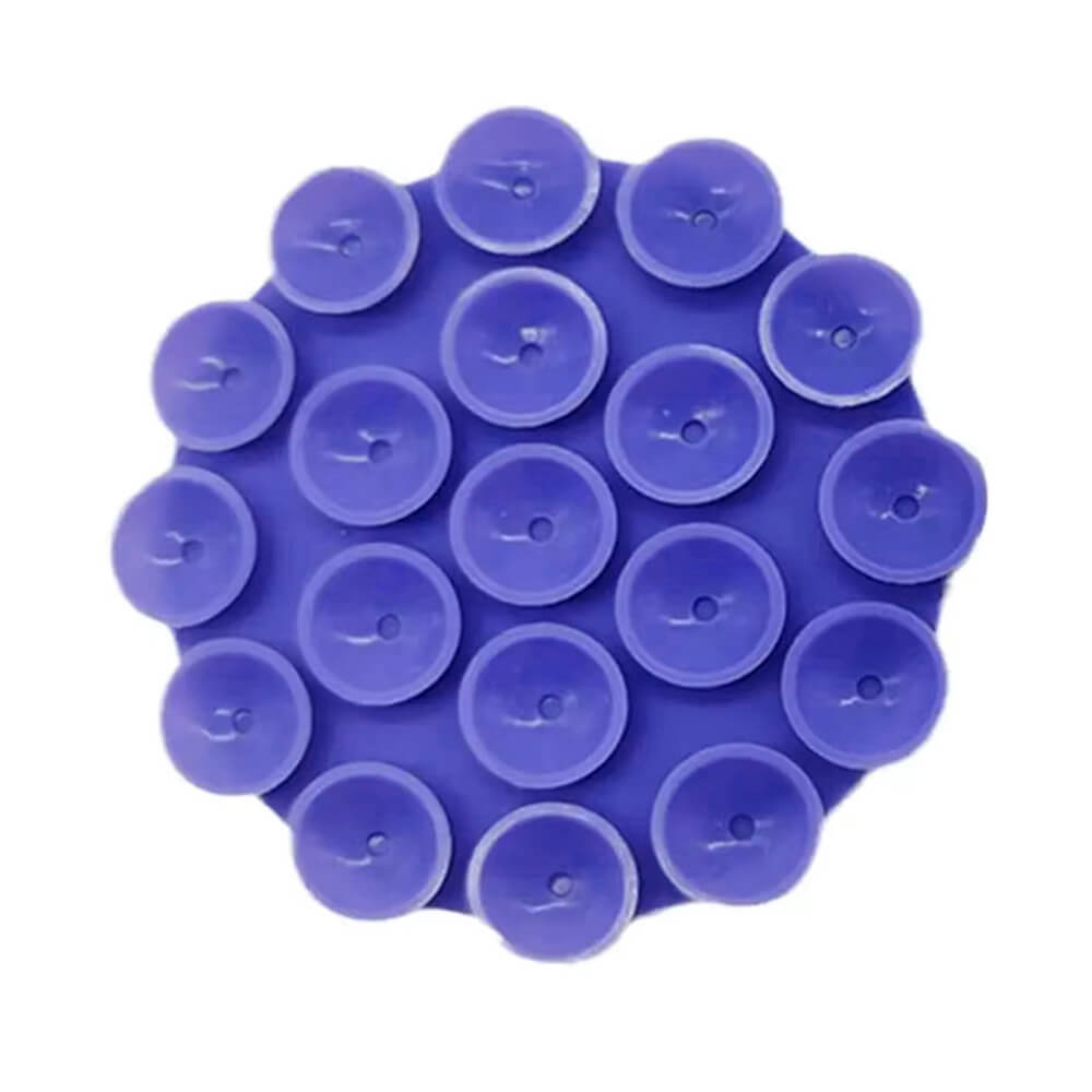 Techsuit Phone Holder Αξεσουάρ Στερέωσης Κινητού με Ενσωματωμένες Βεντούζες - Round Shape - Dark Blue