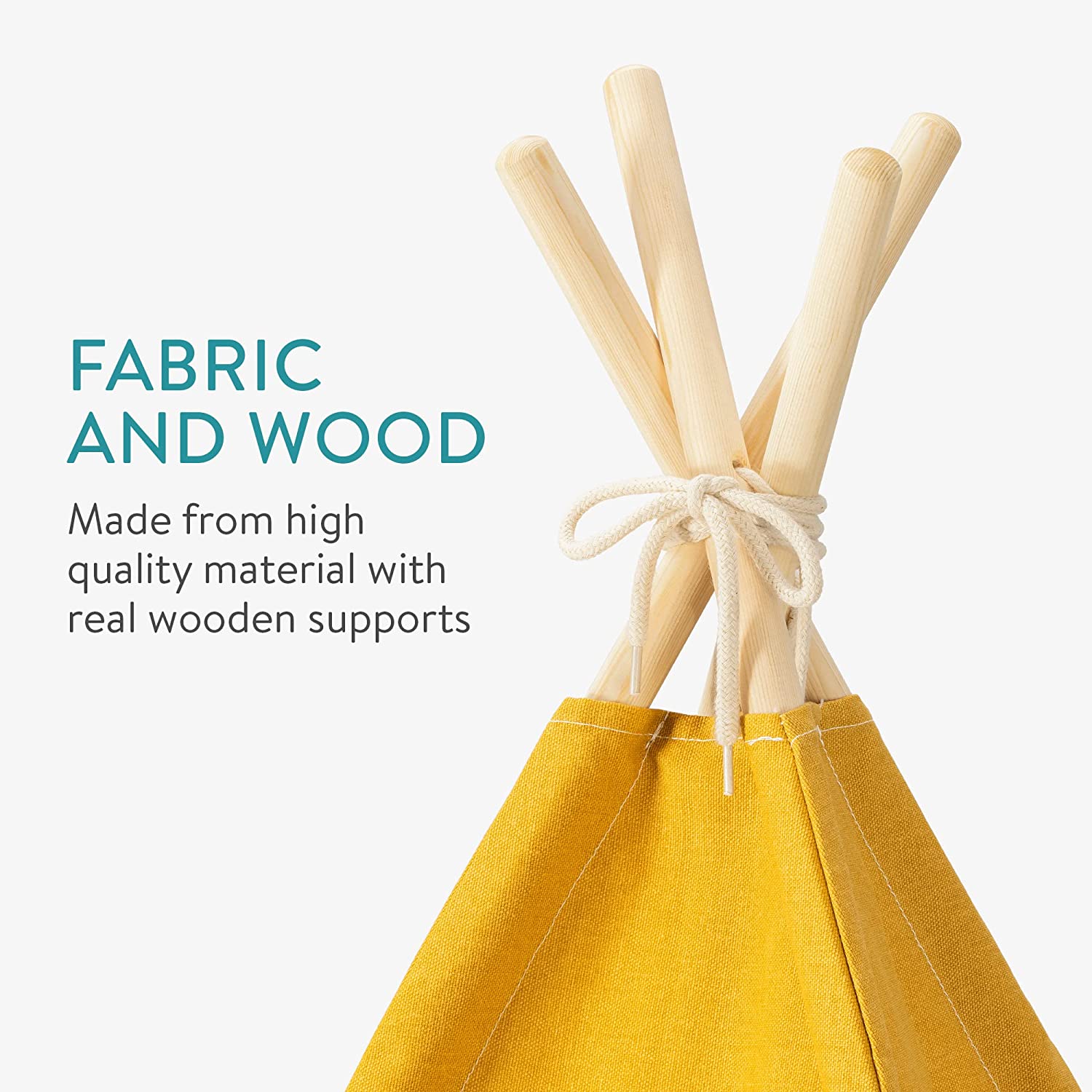 Navaris Teepee Παιδική Σκηνή - White - 56080.01