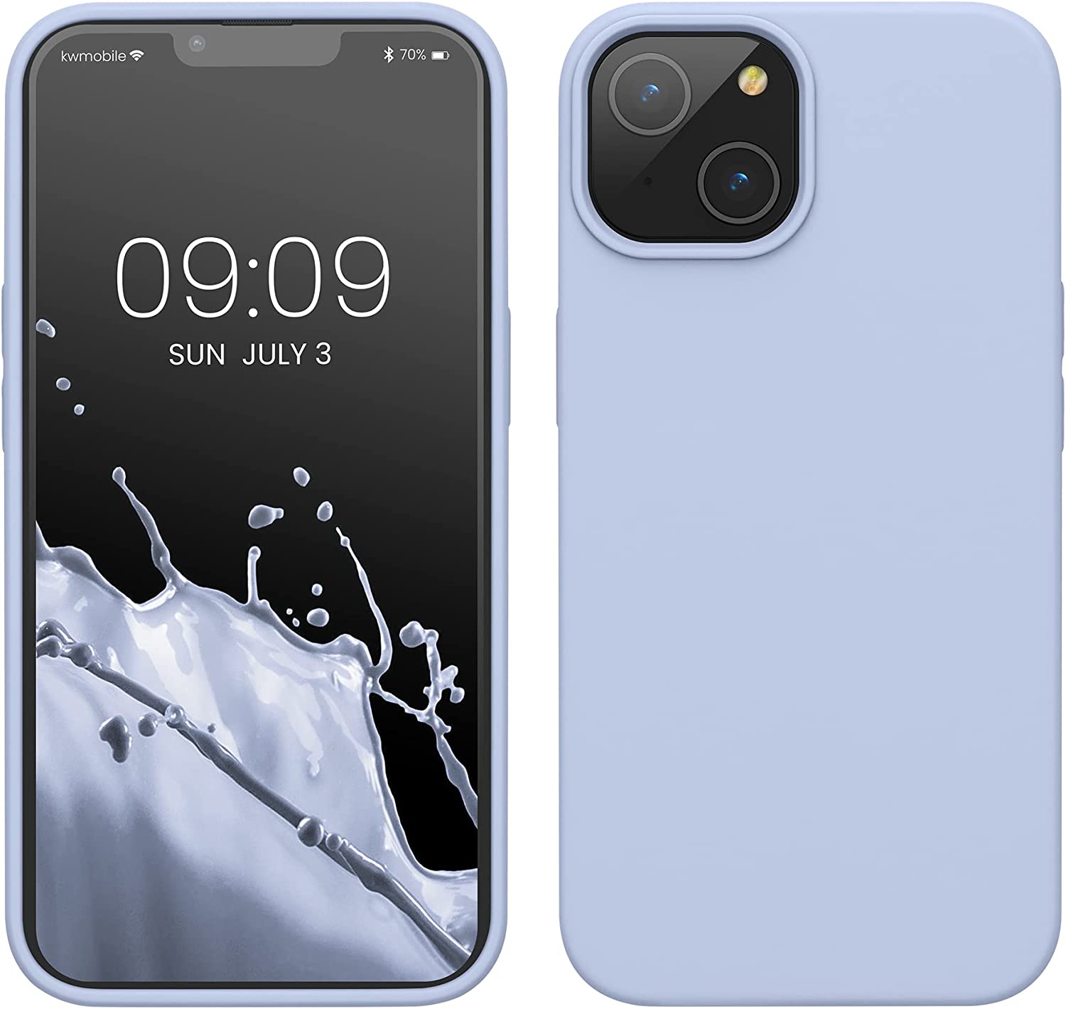 KW iPhone 14 Θήκη Σιλικόνης TPU - Light Blue Matte - 59071.58