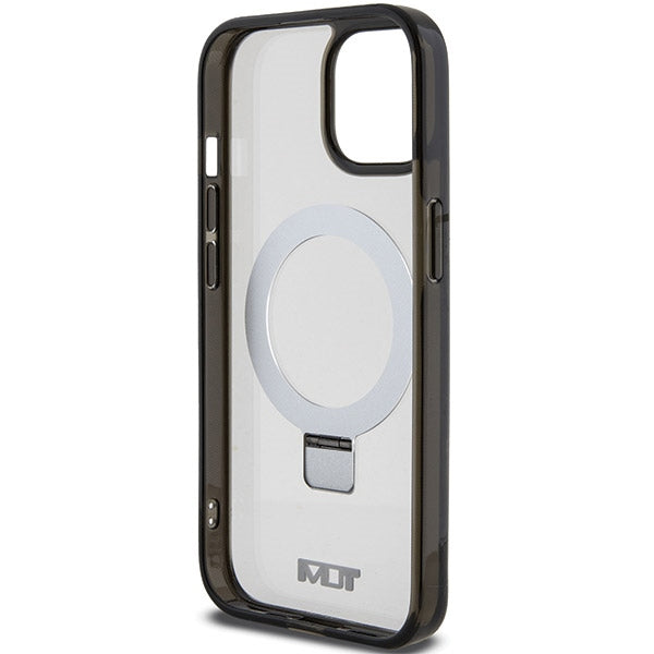 Tumi iPhone 15 Transparent Ring Stand Magsafe Σκληρή Θήκη με Πλαίσιο Σιλικόνης και Stand / MagSafe - White - TUHMP15SSSFC