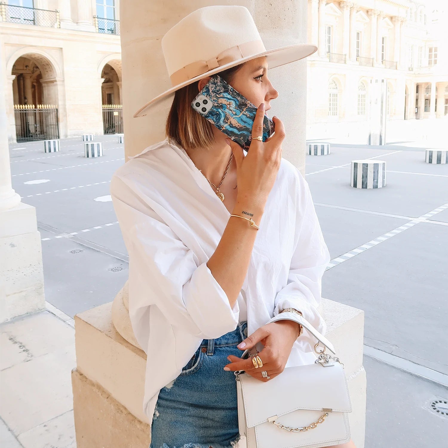 Burga iPhone 14 Pro Fashion Tough Σκληρή Θήκη - Mystic River