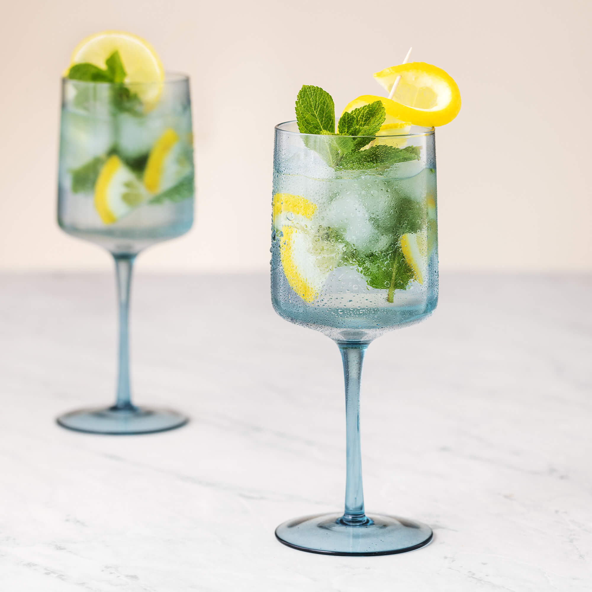 Navaris Σετ με 4 Γυάλινα Ποτήρια Κρασιού - Blue - 56212.01