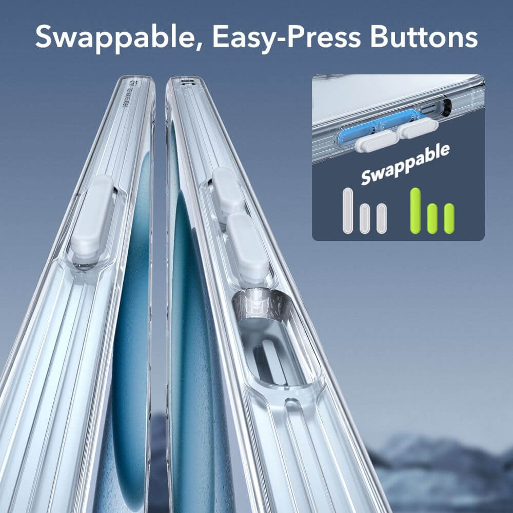 ESR iPhone 15 - Classic Pro Halolock Σετ με 1 Αντιχαρακτικό Γυαλί Οθόνης, 1 Αντιχαρακτικό Γυαλί για την Κάμερα και Θήκη MagSafe - Clear