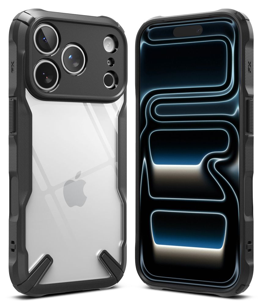 Ringke iPhone 18 Pro Max / iPhone 17 Pro Max - Σκληρή Θήκη με Πλαίσιο Σιλικόνης - Fusion X - Clear / Black