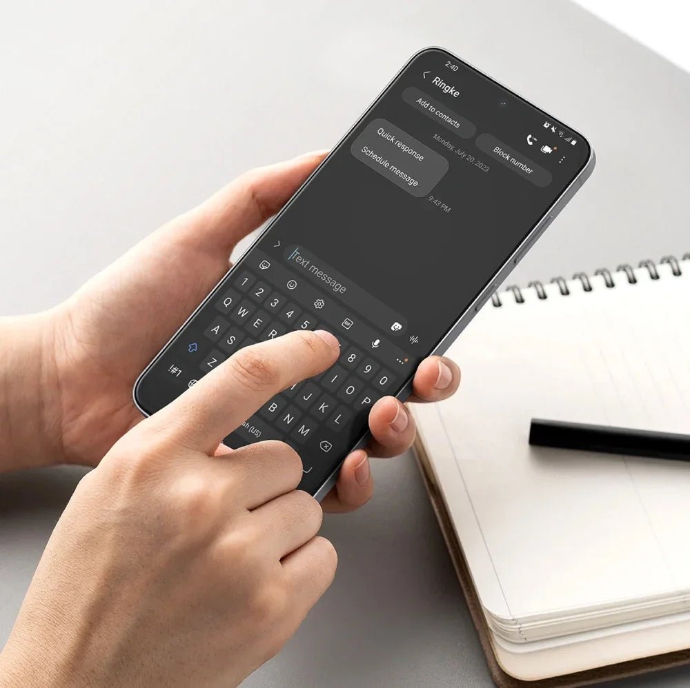 Ringke Samsung Galaxy S25 FE - Easy Slide - Case Friendly Αντιχαρακτικό Γυαλί Οθόνης - 2 Τεμάχια - Clear