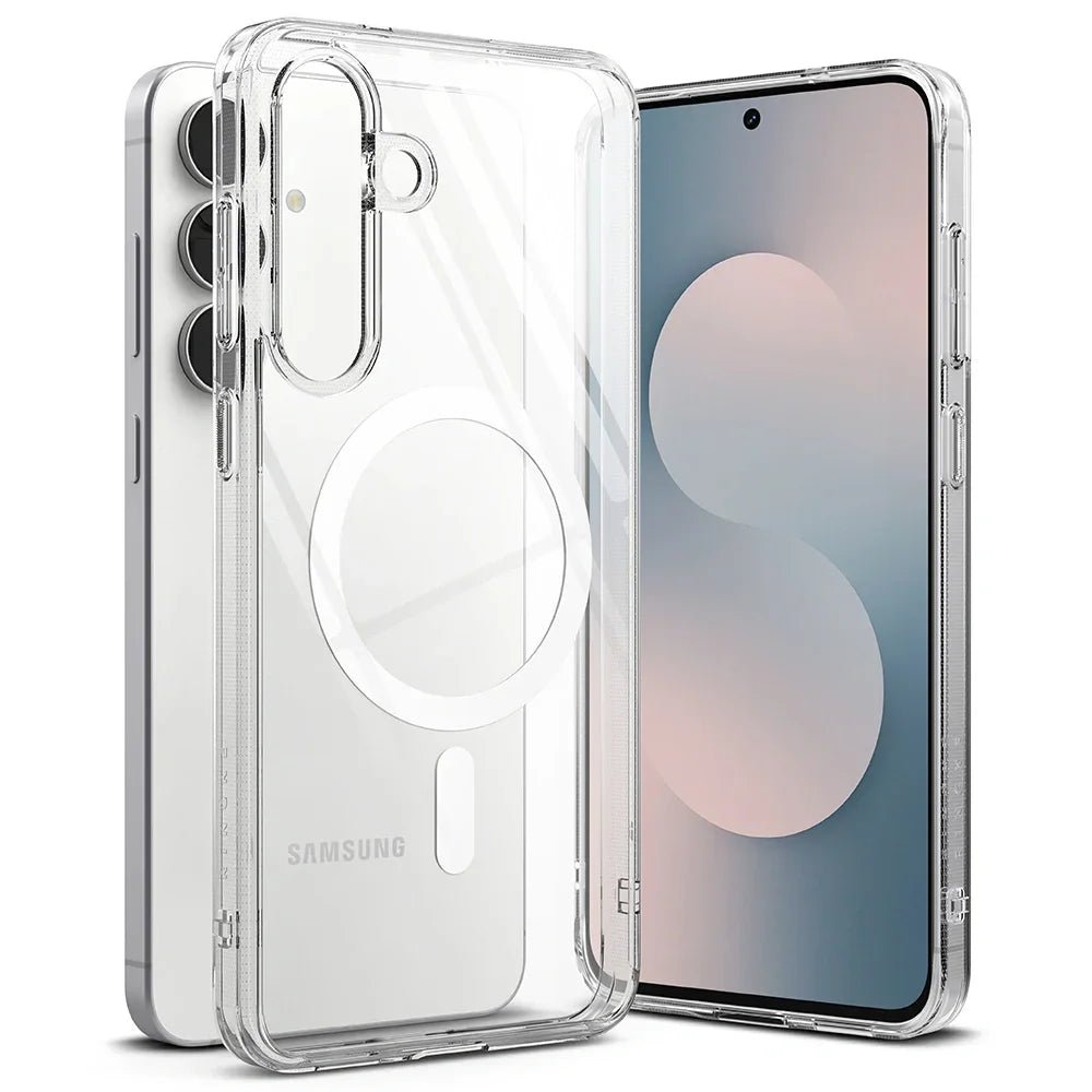 Ringke Samsung Galaxy S25 FE - Fusion Magnetic - Σκληρή Θήκη με Πλαίσιο Σιλικόνης και MagSafe - Clear