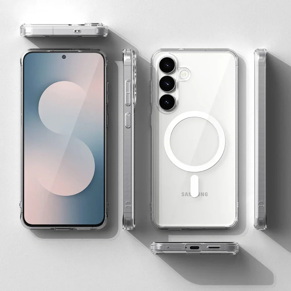 Ringke Samsung Galaxy S25 FE - Fusion Magnetic - Σκληρή Θήκη με Πλαίσιο Σιλικόνης και MagSafe - Clear - likebrands.gr