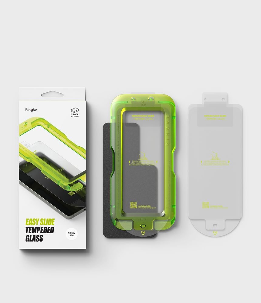 Ringke Samsung Galaxy S26 - Case Friendly Αντιχαρακτικό Γυαλί Οθόνης - 2 Τεμάχια - Easy Slide - Clear