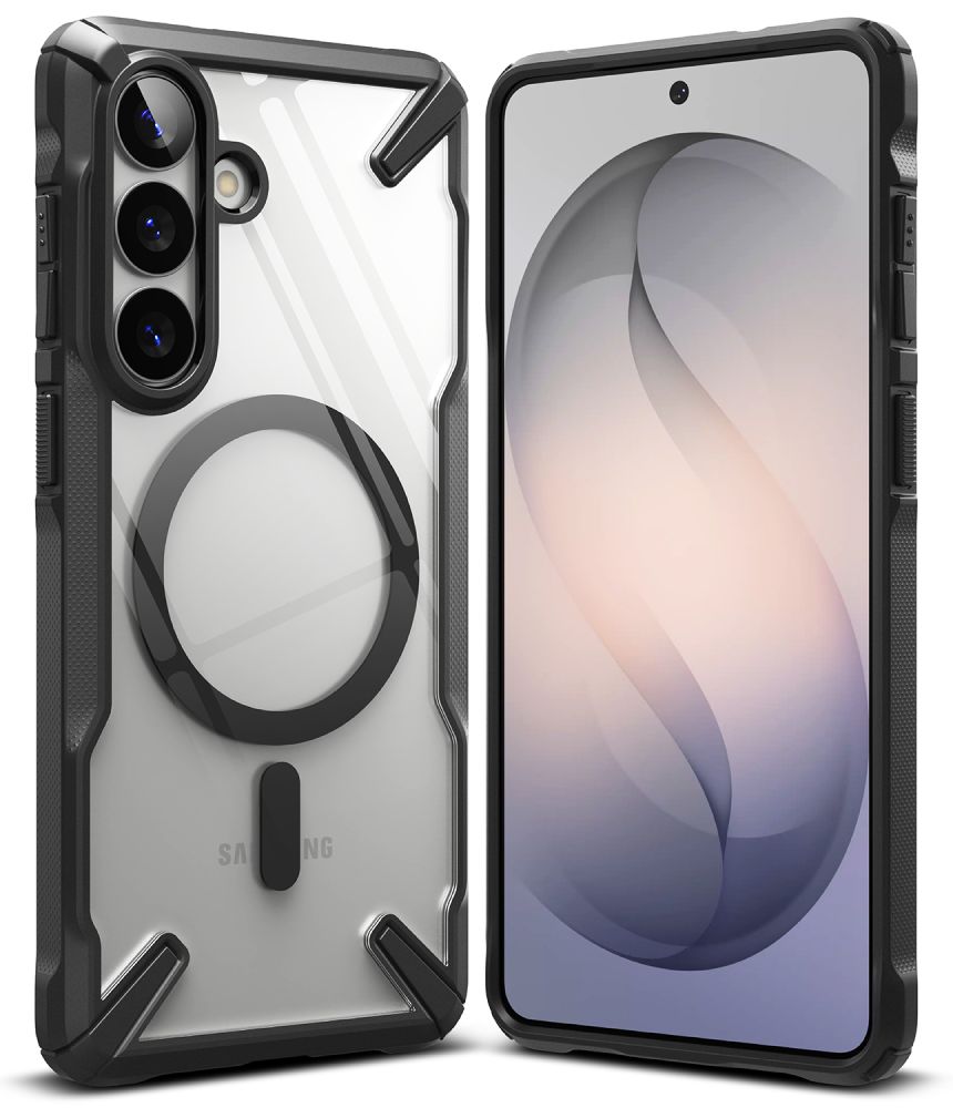 Ringke Samsung Galaxy S26 Plus - Σκληρή Θήκη με Πλαίσιο Σιλικόνης - Fusion X Magnetic MagSafe - Clear / Black