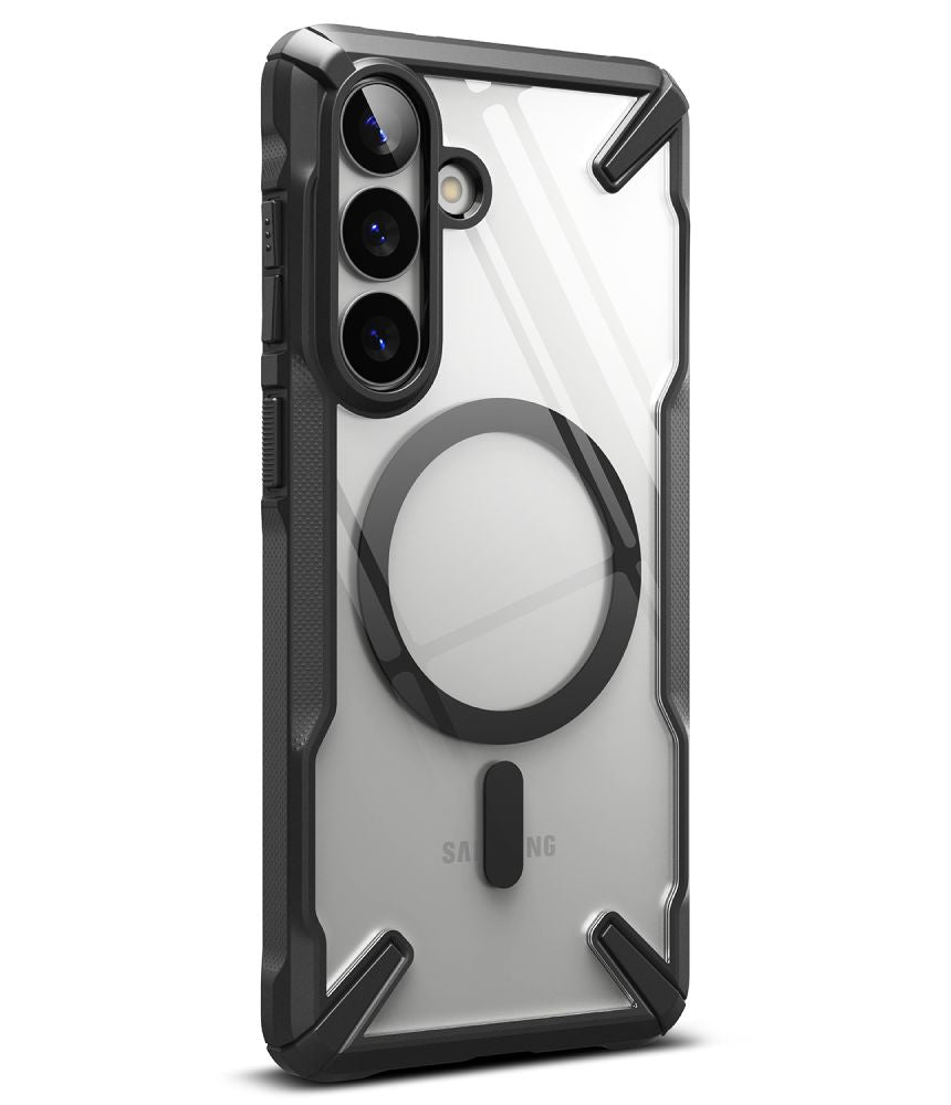 Ringke Samsung Galaxy S26 Plus - Σκληρή Θήκη με Πλαίσιο Σιλικόνης - Fusion X Magnetic MagSafe - Clear / Black