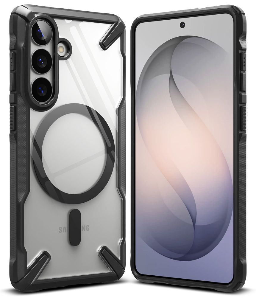 Ringke Samsung Galaxy S26 - Σκληρή Θήκη με Πλαίσιο Σιλικόνης - Fusion X Magnetic MagSafe - Clear / Black