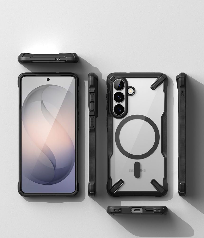 Ringke Samsung Galaxy S26 - Σκληρή Θήκη με Πλαίσιο Σιλικόνης - Fusion X Magnetic MagSafe - Clear / Black