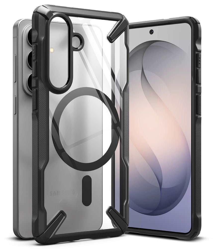 Ringke Samsung Galaxy S26 - Σκληρή Θήκη με Πλαίσιο Σιλικόνης - Fusion X Magnetic MagSafe - Clear / Black
