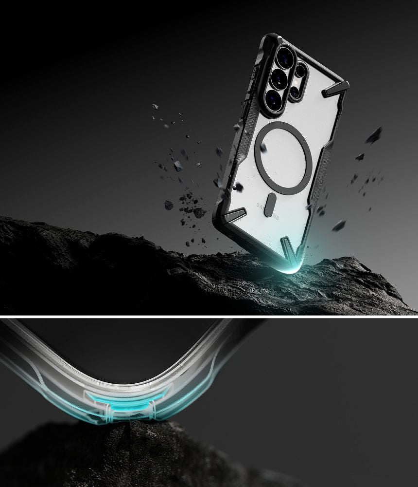 Ringke Samsung Galaxy S26 Ultra - Σκληρή Θήκη με Πλαίσιο Σιλικόνης - Fusion X Magnetic MagSafe - Clear / Black