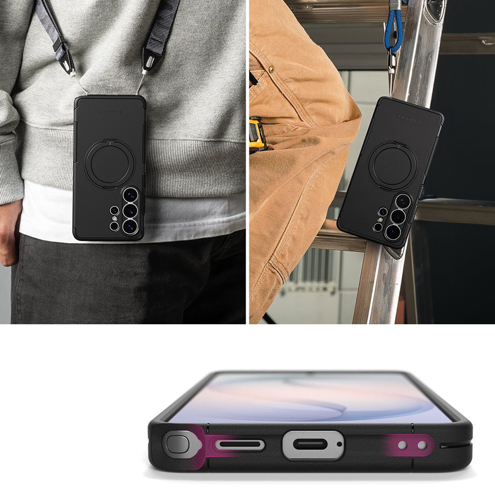 Ringke Samsung Galaxy S26 Ultra - Σκληρή Θήκη με Πλαίσιο Σιλικόνης και Σταντ - Alles MagSafe - Black