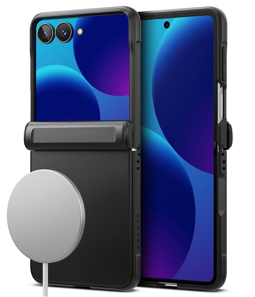 Ringke Samsung Galaxy Z Flip8 - Σκληρή Θήκη με Πλαίσιο Σιλικόνης και MagSafe - Onyx Flap Magnetic - Black