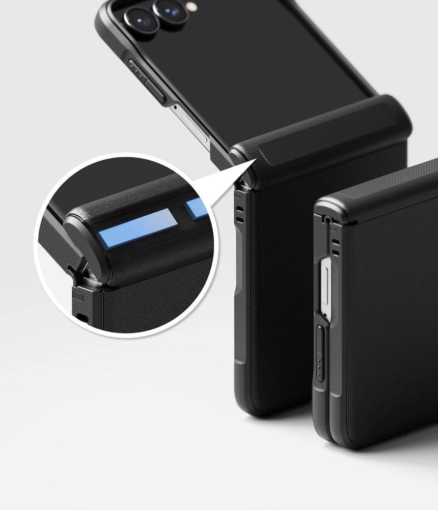 Ringke Samsung Galaxy Z Flip8 - Σκληρή Θήκη με Πλαίσιο Σιλικόνης και MagSafe - Onyx Flap Magnetic - Black