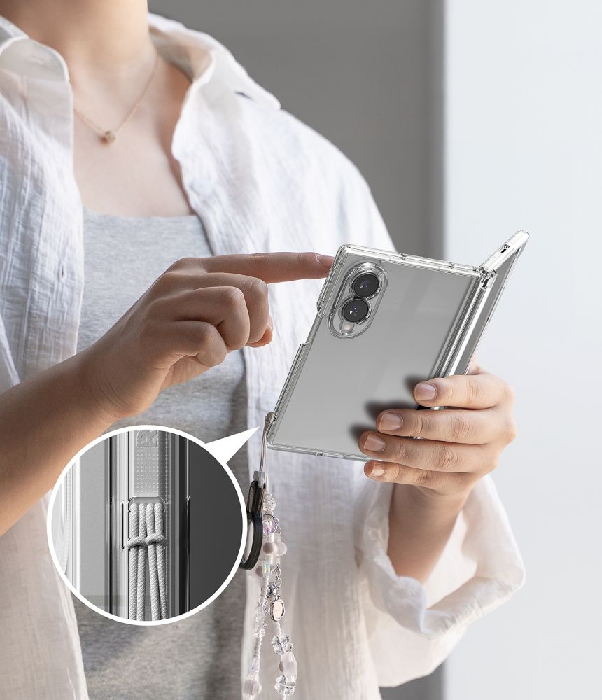 Ringke Samsung Galaxy Z Fold8 - Σκληρή Θήκη με Πλαίσιο Σιλικόνης - Fusion Flap - Clear