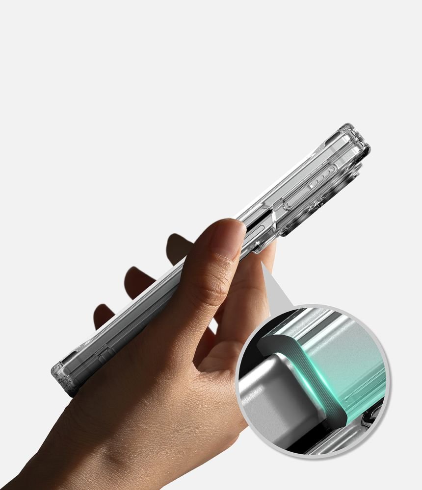 Ringke Samsung Galaxy Z Fold8 - Σκληρή Θήκη με Πλαίσιο Σιλικόνης - Fusion Flap - Clear